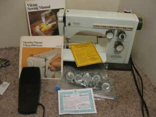 Viking Husqvarna Sewing Machine 6430with Books And Accessories In Great Shape