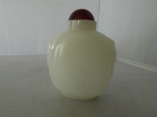 Old Chinese Carved Jade Snuff Bottle