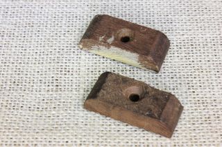 2 wood cabinet turn button latches 1 5/8” Jelly cupboard old vintage 1800’s 4