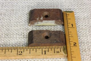 2 wood cabinet turn button latches 1 5/8” Jelly cupboard old vintage 1800’s 5