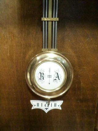 Vintage RA Vienna Regulator by Howard Miller With Westminister Chimes 4