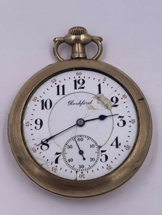 1910 Rockford 335 12 Size M2 17 Jewel Gold Filled Pocket Watch
