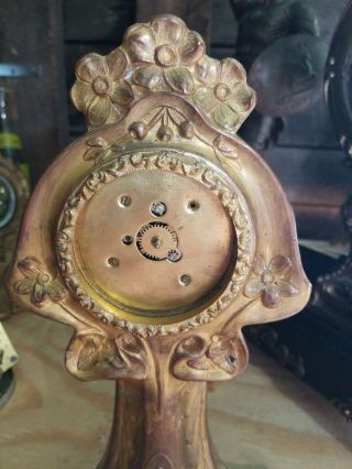 Antique Haven Clock Co.  Art Nouveau Mantle Clock RUNS 2