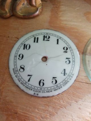 Antique Haven Clock Co.  Art Nouveau Mantle Clock RUNS 4