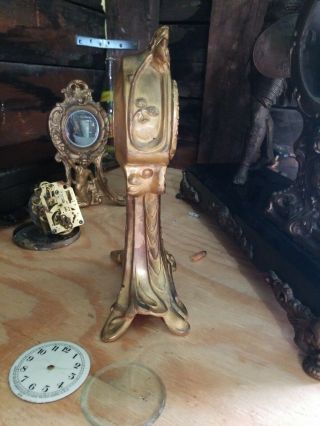 Antique Haven Clock Co.  Art Nouveau Mantle Clock RUNS 8