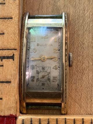 Vintage Bulova Watch Windup 10kt Gf