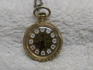 Vintage Arnex Pocket Watch 17 Jewels w/chain Incabloc France 2