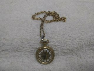 Vintage Arnex Pocket Watch 17 Jewels w/chain Incabloc France 3