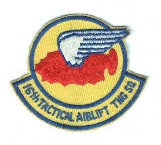 Usaf Air Force Patch: 16th Tactical Airlift Training Squadron - 3 1/4 "