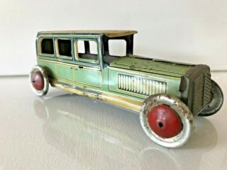 Vintage Penny Toy Limo,  1930s,  Tin Litho,