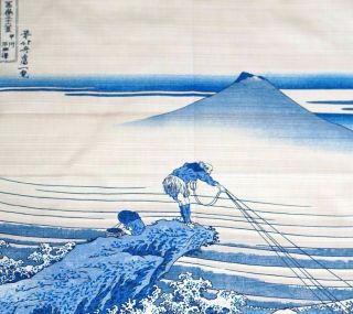 Furoshiki Japanese Traditional Cotton Cloth 50cmx50cm - Hokusai 