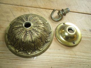 Stunning large brass French ceiling rose,  heavy,  lovely and quality 10.  5 3