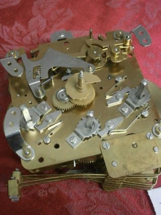 HERMLE 340 - 020 FHS Clock MOVEMENT Floating Balance Westminster Chime mantle part 5