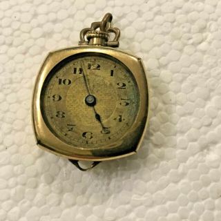 Antique General Watch Company Ladies Pocket Watch Swiss - Elgin Gold Filled Case