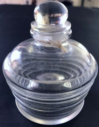 Stunning Vintage Rare Guerlain Signed Baccarat Crystal Perfume Bottle 3.  5 In