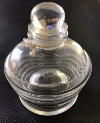 STUNNING VINTAGE RARE GUERLAIN SIGNED BACCARAT CRYSTAL PERFUME BOTTLE 3.  5 IN 8