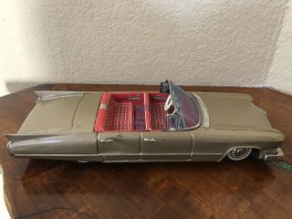 Vintage JAPAN 1960’s BANDAI Tin Litho Friction CADILLAC Convertible Car Toy 3