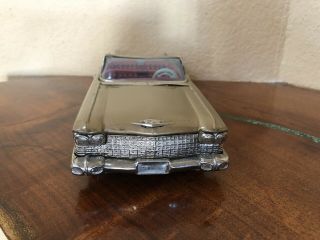 Vintage JAPAN 1960’s BANDAI Tin Litho Friction CADILLAC Convertible Car Toy 4