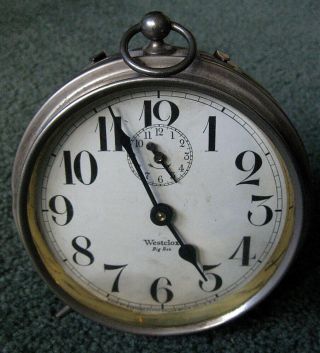 Antique Westclox Big Ben 1a Peg Leg Alarm Clock Patented May 24 1910 It.