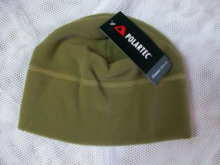 G.  I.  Military Polartec Fleece Cap Beanie Color Coyote Brown