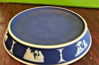 Wedgwood Dark Blue Jasperware Jasper Platform Hotplate 6 "