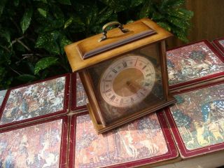 Vintage Ting Tang Mantel Clock Floating Balance German Fhs Movement