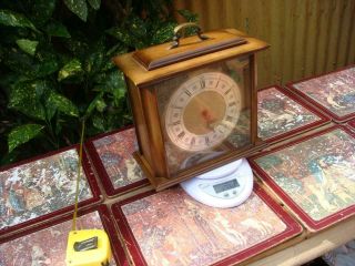 Vintage Ting Tang Mantel Clock Floating Balance German FHS Movement 4