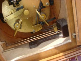 Vintage Ting Tang Mantel Clock Floating Balance German FHS Movement 7