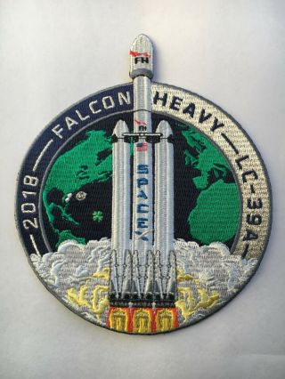 Spacex Falcon Heavy - Lc - 39a 2018 Patch Numbered Flight Space