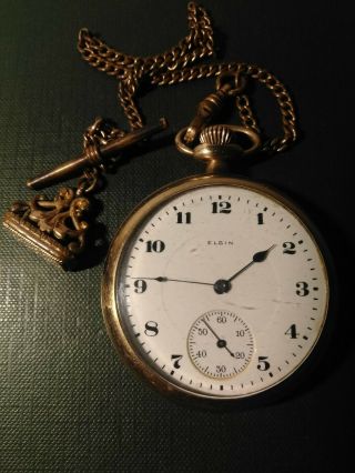 Vintage Elgin 17 Jewels Pocket Watch Not Running