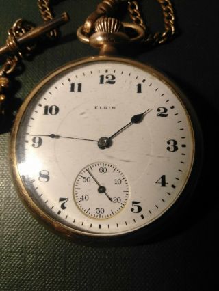 Vintage Elgin 17 Jewels Pocket Watch Not Running 2