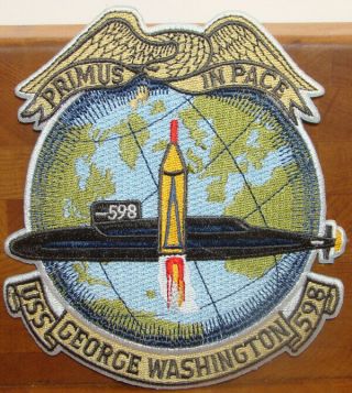 Uss George Washington (ssbn - 598) Submarine Patch 5 1/2 " X 5 "