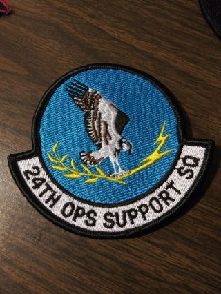 Us Air Force 24th Operations Support Squadron 4 " X 3.  5 " Patch
