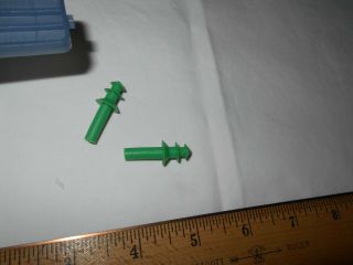 Set Of Military - Grade Triple - Flange,  Flexible Green Ear Plugs,  W/ Case