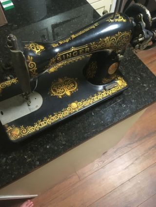 Vintage Singer Sewing Machine Serial Number G9147061 Model 15