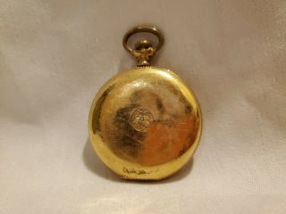 Antique Illinois Watch Company Pocket Watch for Parts/Repair - Gold,  17J Mvmt. 2