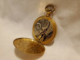 Antique Illinois Watch Company Pocket Watch for Parts/Repair - Gold,  17J Mvmt. 4