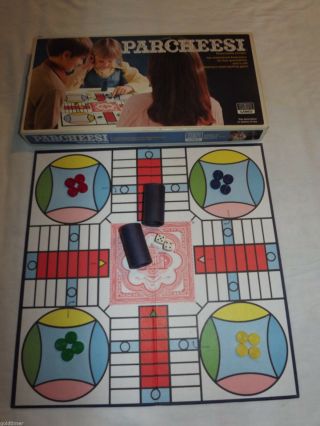 Vintage Toy 1967 Selchow Royal Game Of India Parcheesi Board Game