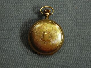 Antique Ladies Gold Pocket Watch Hunting Case - Marked Admiral By Tavannes Watch
