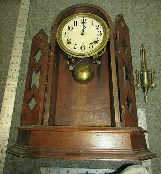 Antique Clock Movement And Case