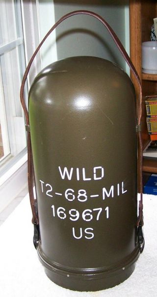 Us Army Aiming Circle Canister Military