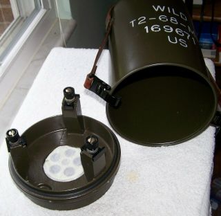 US Army Aiming Circle Canister Military 5