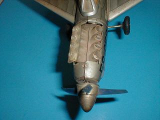 1950 ' s USAF Fighter Plane FS - 059 - Lited Piston Action Tin Toy by Showa Japan 7