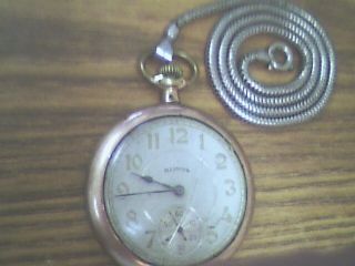 Vintage Illinois " Time King " Pocket Watch - Running 17 Jewels.