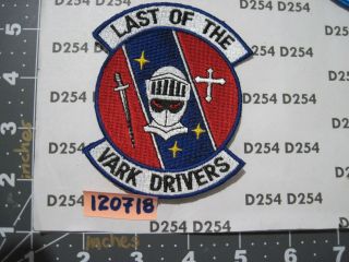 Usaf Air Force Squadron Patch 523rd Fighter Sqdn Last Of The Vark Drivers