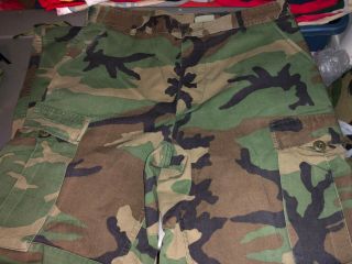Us Army Woodland Camo Bdu Combat Pants Medium Regular
