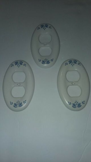 3 Pfaltzgraff Yorktowne Electrical Plug Outlet Cover Covers