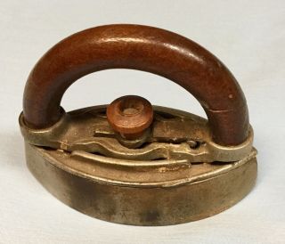 Antique Miniature Swan Sad Iron cast iron vintage toy salesman sample 2