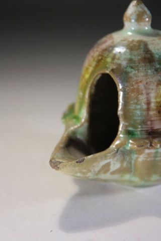 Antique Chinese Sancai Glazed Oil Lamp Ming Dynasty No:3 2