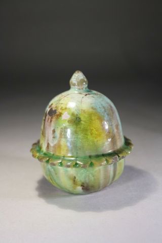 Antique Chinese Sancai Glazed Oil Lamp Ming Dynasty No:3 3